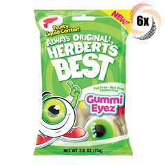 6x Bags Herbert’s Best Gummi Eyez Fruity Liquid Center Gummy Candy | 2.6oz