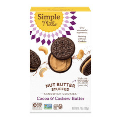 , Creamy Peanut Butter Sandwich Cookies – Gluten Free, Vegan (Pack of 8)