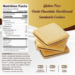 Indulge in 16 Rich Dark Chocolate Keto Cookies – Perfect Sugar-Free Snack Box