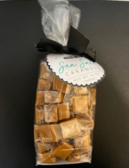 Happy Sweets Gourmet SEA SALT CARAMELS Delicious Morsels- ONE LB-GIFT BAG