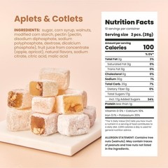 Liberty Orchards Original Aplets & Cotlets – 10 Ounce (Pack of 1), Orange