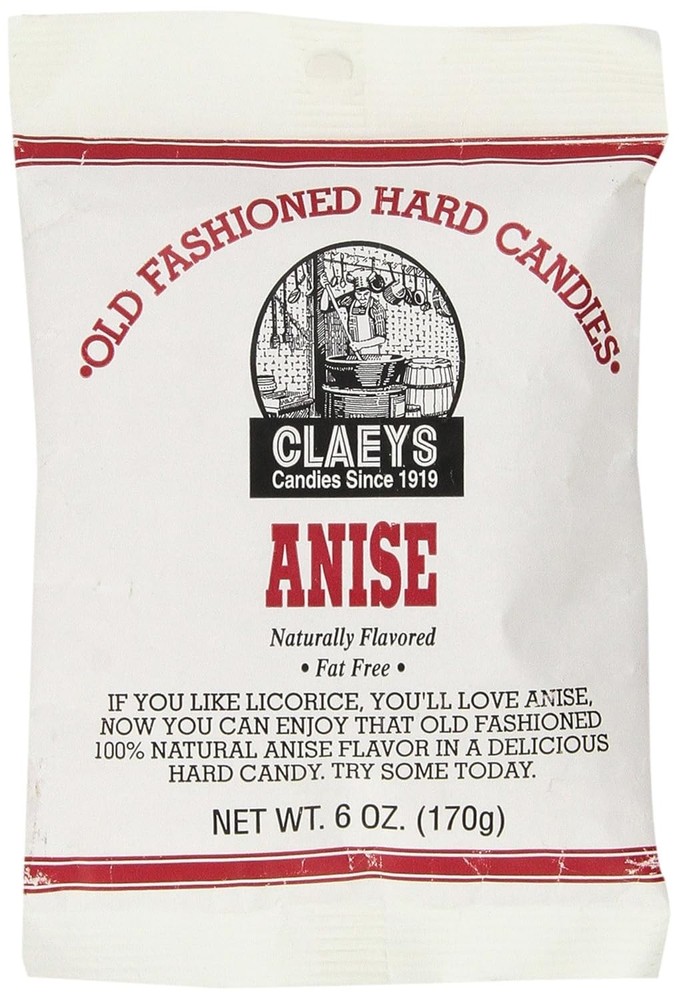 Claey’s Natural Anise Flavor Drops 6 Ounce Homemade Anise Candy