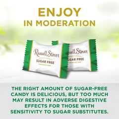 Russell Stover Sugar-Free, 4 Flavor Mix, Bulk Chocolate Candy Bars (1 Pound)