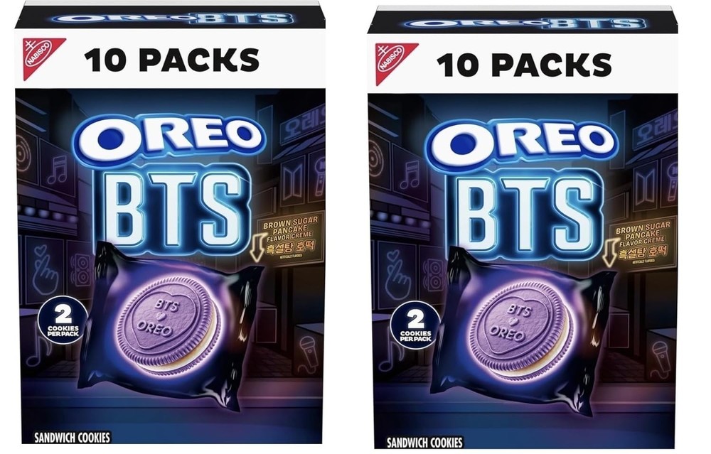 Oreo Sandwich Cookies BTS Brown Sugar Pancake Snack Pack 10ct – 2 boxes