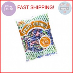 ALBERT’S Candy Assorted Fruit Chews Candy, Individually Wrapped (1-Pack, 240 Pie