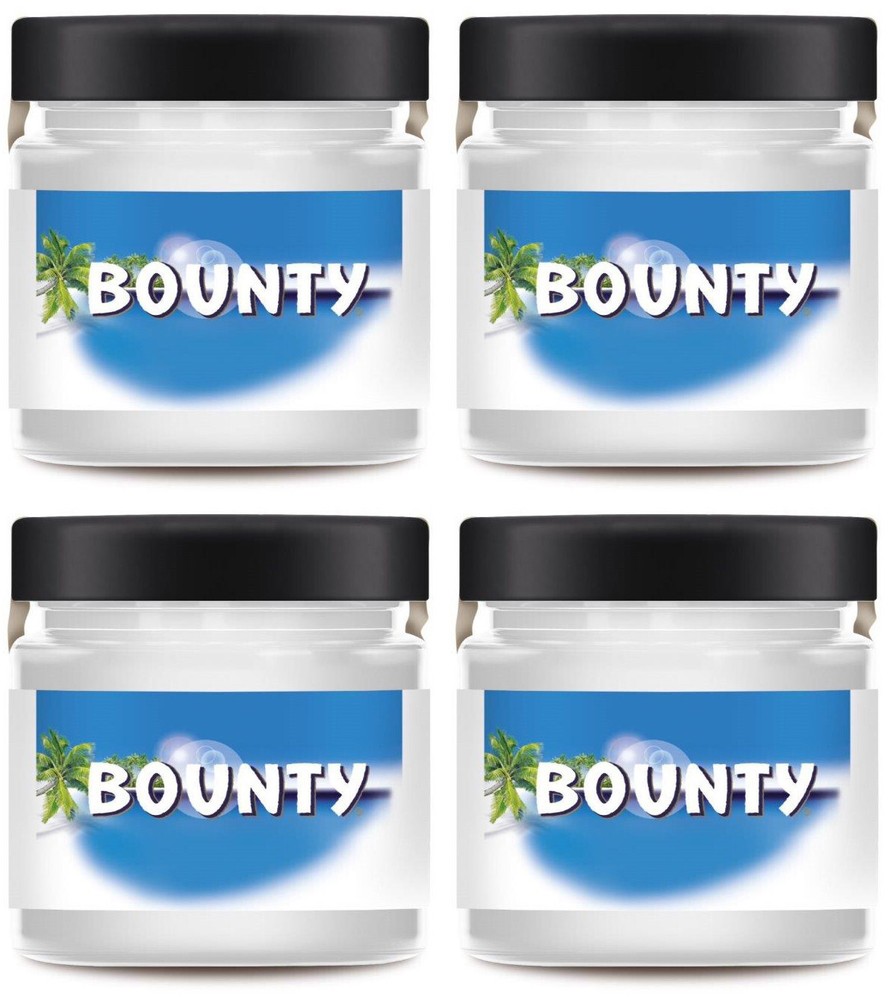 4 BOUNTY Coconut Flavor Dessert Cream Spread Jars Sweets Treats 200g 7.05oz