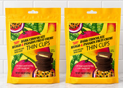 2 Pack Trader Joe’s Dark Chocolate Mango Passion Fruit Creme Thin Cups 7.04 Oz