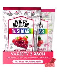 Low Sugar Gluten Free Licorice Soft Chewy Watermelon Very Berry Flavors 5.5
