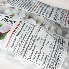 Chewy Candy Milk Toffee Haoliyuan Thai Taro Dessert Flavor Fruit 360g Big Pack