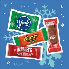 HERSHEY, REESE, YORK, KITKAT CHRISTMAS ASSORTED-BULK BAG PRICE LIMITED PICK NOW!