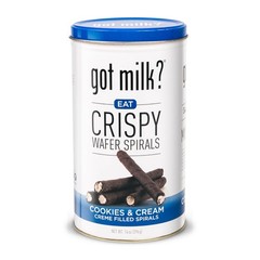 Cookies And Cream Wafer Straws Crunchy Snack Sticks For Milk And Ice Cream