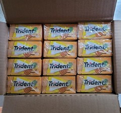 Trident Pineapple Twist Sugar Free Gum 144 Packs 14 Pieces Total 2016 B.B. 8/25