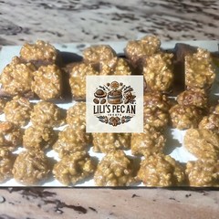 Lili’s Fudge Brownies topped with Pecan pralines (8×8 Pan – 16 Count)