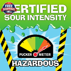 Hazardously Sour Candy Drums, 5 Flavors+Mystery, 3 Pack | Collectible Drum Conta