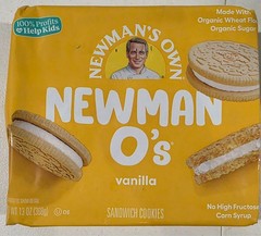 Newman’s Own Organics O’s Vanilla, Vanilla Creme, 13 Ounce 06/02/26