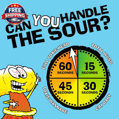 Hazardously Sour Candy Drums, 5 Flavors+Mystery, 3 Pack | Collectible Drum Conta