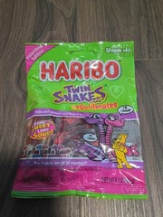 4oz Bag HARIBO Twin Snakes ssSOULMATES Sweet & Sour Fruit Flav. Valentine Candy