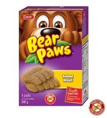Dare Bear Paws Banana Bread Soft Snack Cookies 240g/8.5 oz