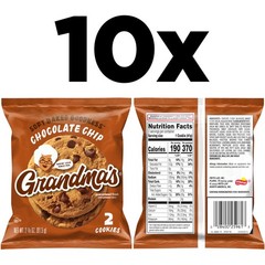 Grandma’s Big Cookies, Chocolate Chip, (10 Pack)