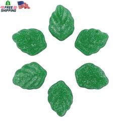 Smarty Stop Green Jelly Spearmint Leaves Slices Candy (2 LB)