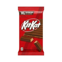 Kit Kat Milk Chocolate Wafer XL Bar 4.3oz 10 Pieces 5 Pack , Five bars BB 12/26
