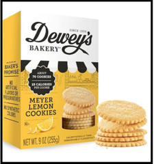 Dewey’s Bakery Meyer Lemon Cookie Thins | No Artificial Flavors Synthetic Col…