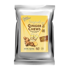 Original Ginger Chews, 1 Lb. – Candied Ginger – Candy Pack – Ginger Chews Candy