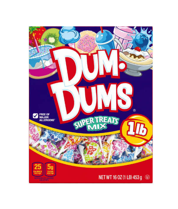 Dum-Dums SUPER TREAT MIX Lollipops 16oz/Up to 16 Flavors w/ Desserts+MORE!