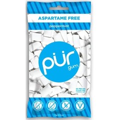 Pur Gum 55 Count (Pack of 3), Peppermint, 2.72 Ounce, 3 Bags