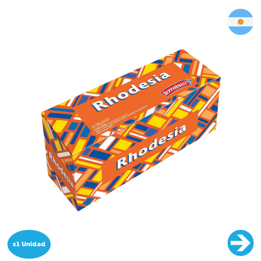 Terrabusi Rhodesia Caja – 22gr Caja x 36 Unidades