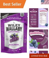 Licorice 24 Ounce Classic Gourmet Soft & Chewy Australian Huckleberry Licoric…
