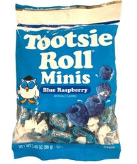 3.49oz/30ct Tootsie Roll Minis BLUE RASPBERRY Frooties Candy Peanut/Gluten-Free