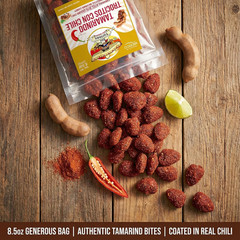 Tamarindo De Frutas Con Chile, Authentic Mexican Tamarind Candy with Chili, Swee