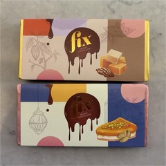 FIX Chocolate Dubai Original 2-Bar Bundle — Pistachio Kunafa + Caramel Pecan