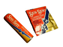 Old VINTAGE candy SEN SEN mints licorice breath freshener mint SUGAR FREE roll