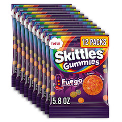 GUMMIES Fuego Sweet and Spicy Gummy Candy, 5.8 Oz Bag, Candy Bulk – 12 Pack