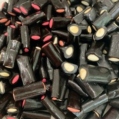 Gustaf’s Cream Rock Premium Black Licorice Rockies Filled Center Bulk By Weight