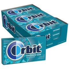 Orbit Wintermint Sugar Free Chewing Gum Pack of 168 Fresh Breath Confidence