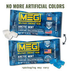 – Military Energy Gum | 100Mg of Caffeine per Piece + Increase Energy