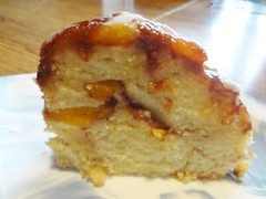 SOFT AND CHUNKY HOMEMADE PEACH COBBLER POUND CAKE (12″)