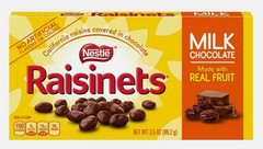 Milk Chocolate covered California Raisins, (6 Boxes Raisinets) 3.1oz