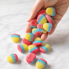 Rainbow Tropical Drops Sour Gummy Candy | 32 oz (2 LB) Gummies | Bulk Candy