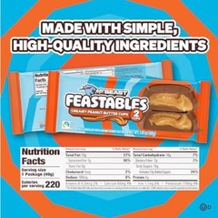 Feastables MrBeast Peanut Butter Cups, Milk Chocolate & 24 Count (Pack of 2)