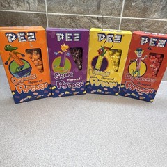 PEZ Flavored Popcorn 4-Pack 5 oz Boxes Orange Grape Lemon Strawberry