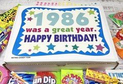 RETRO CANDY YUM ~ 1986 40th Birthday Gift Box of Nostalgic Retro Candy Assort…