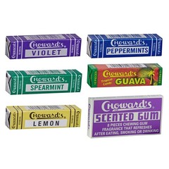 Choward’s Mints Candy and Gum 7.29 x 2.90 x 10.59 cm, Purple, Yellow, White