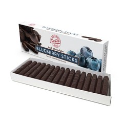 Gourmet Dark Chocolate Covered Blueberry Sticks Gluten Free 10.5 Ounce Treat