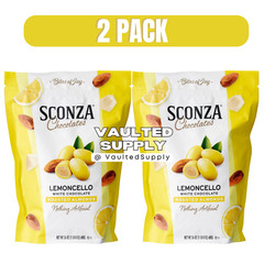 Sconza Limoncello White Chocolate Almonds 2 Pack 24oz Each Costco Size