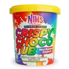 NIMS Crispy Choco Tub Mini Rainbow Crunch 250g , Free Shipping World Wide