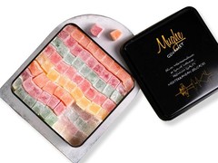 Turkish Delight Candy Elegant Tin Box – 2.87lb/1300g – Halal, Lokum Fruit Fl…